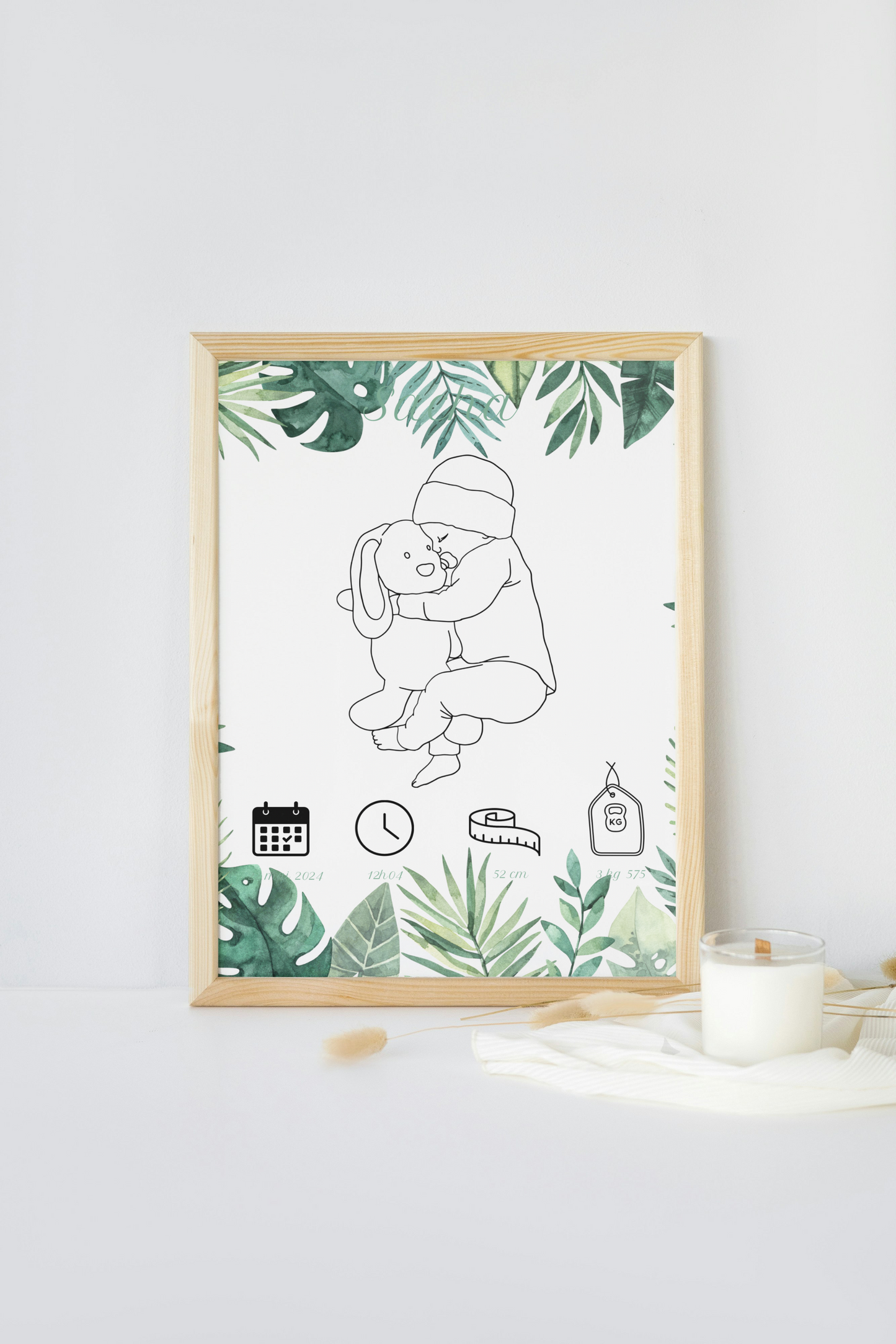 Affiche de naissance ‘ savane ‘