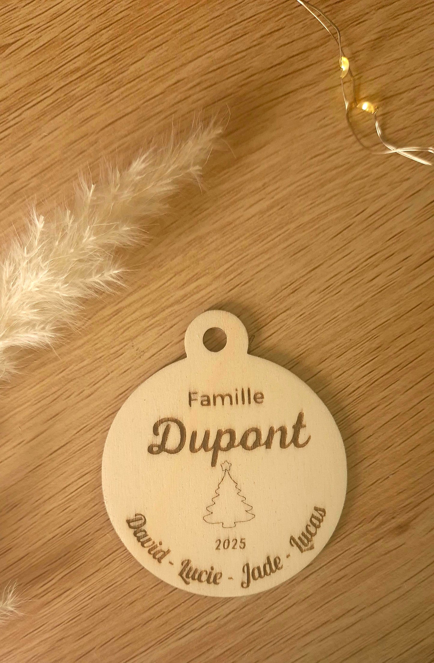 Famille – Boule Personnalisée (8 cm)