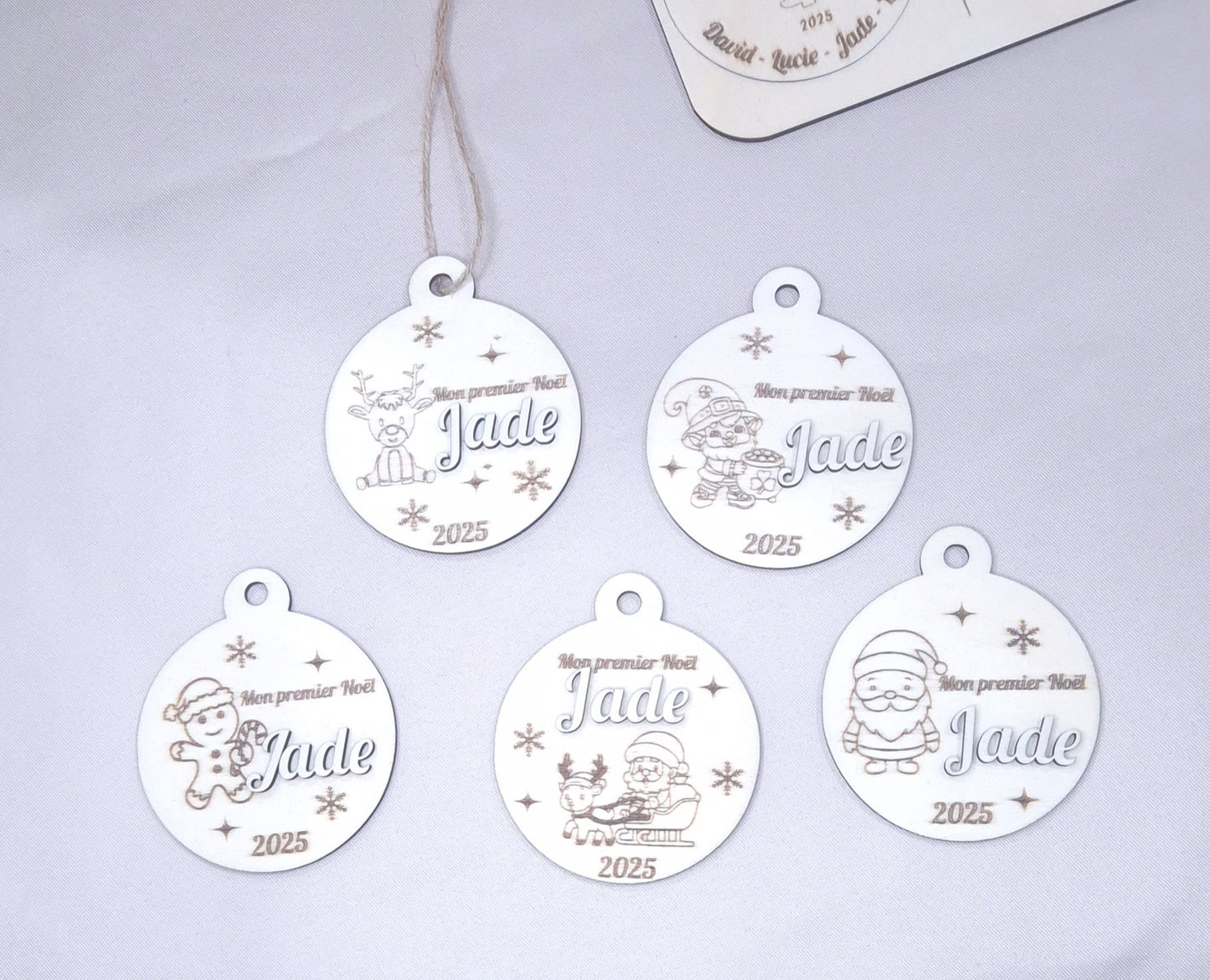 1er Noël Bébé – Boule de Noël Personnalisée