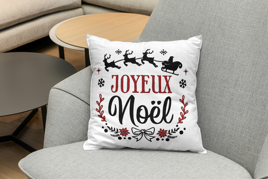 Coussin de Noel traineau