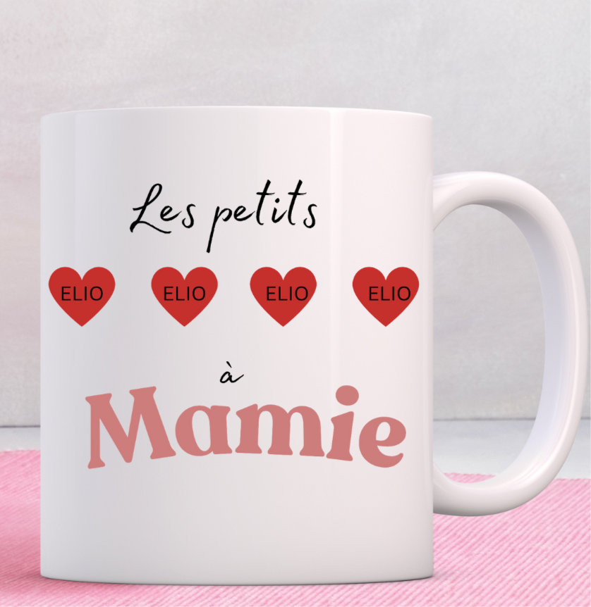 Mug petit coeur à Personnaliser