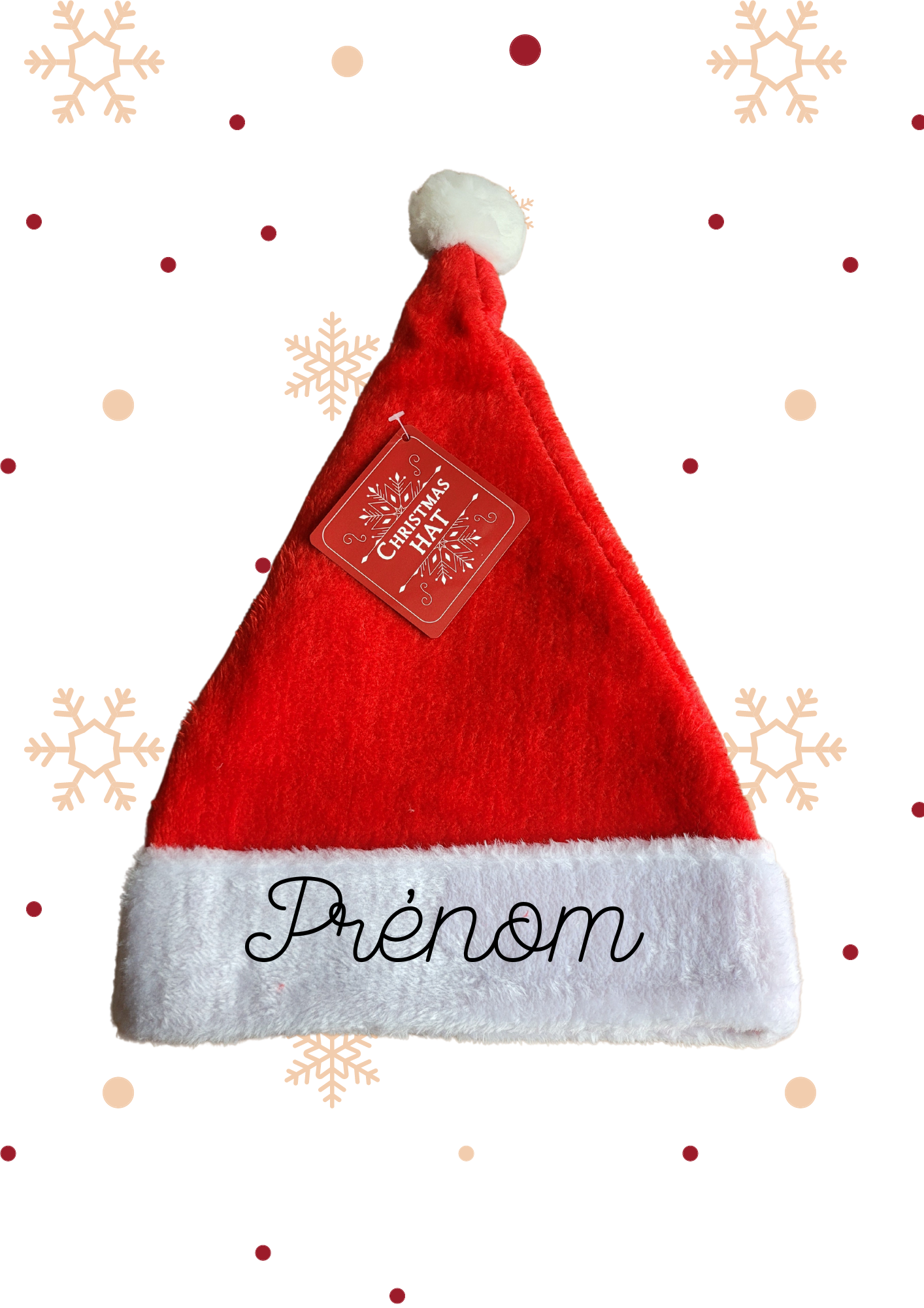 Bonnet de Noël personnalisé