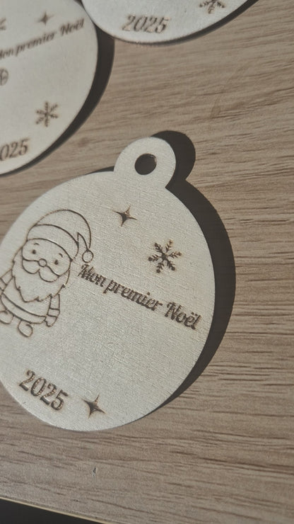 1er Noël Bébé – Boule de Noël Personnalisée