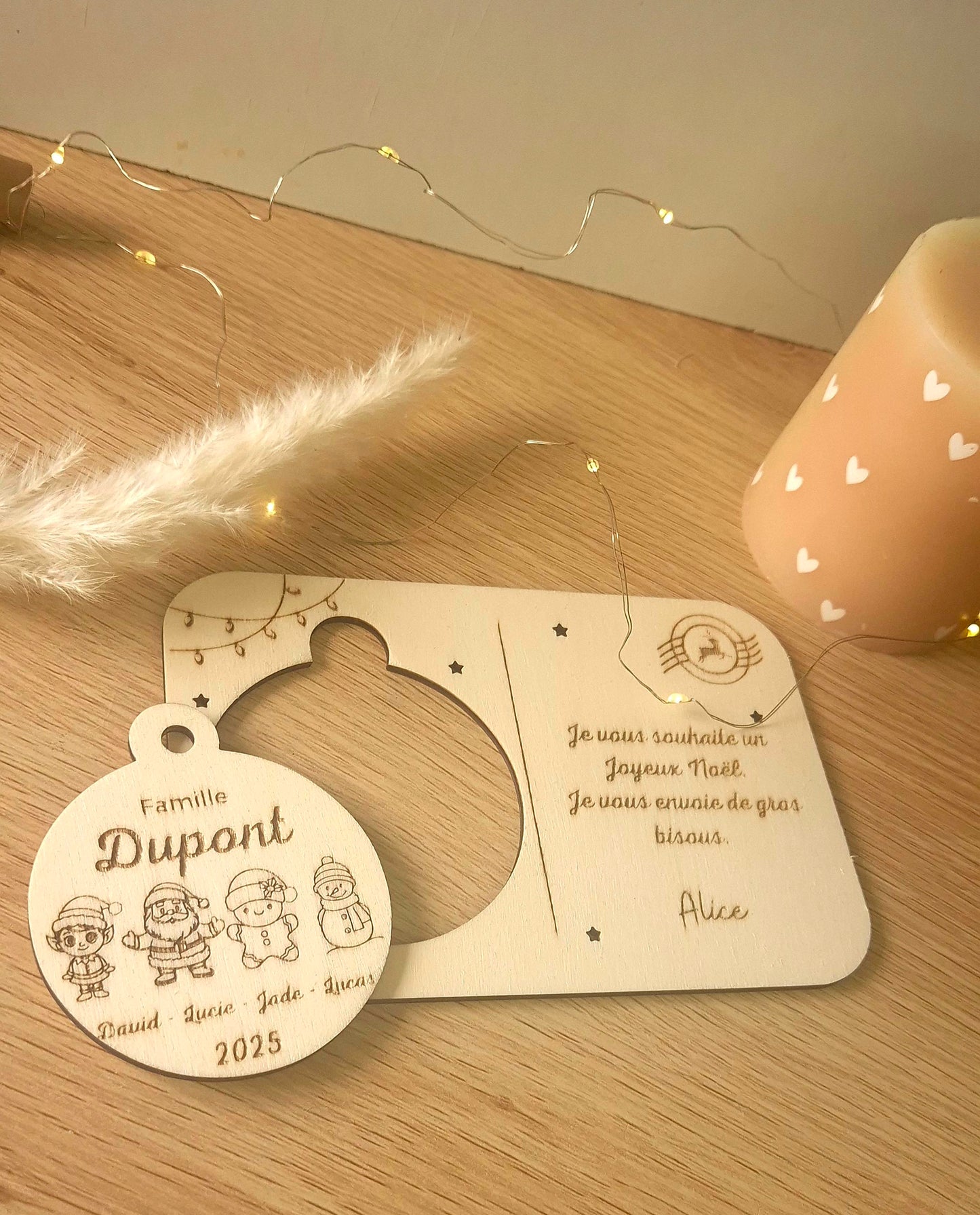 Famille – Boule de Noël Personnalisée