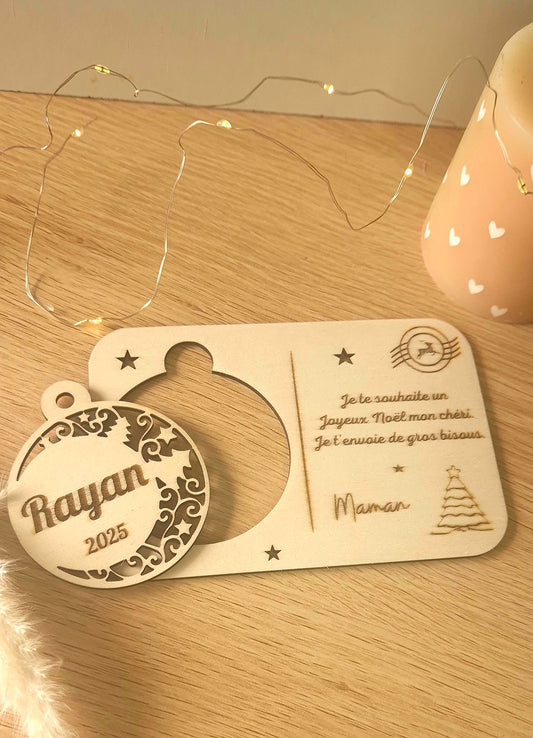 Classique – Boule de Noël Personnalisée à Offrir