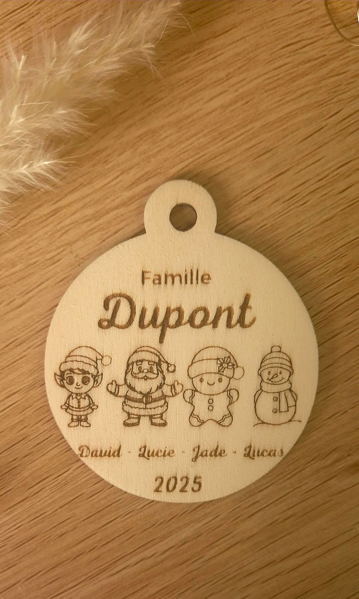 Famille – Boule Personnalisée (8 cm)