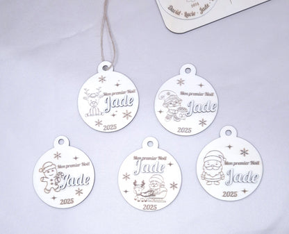 1er Noël Bébé – Boule de Noël Personnalisée