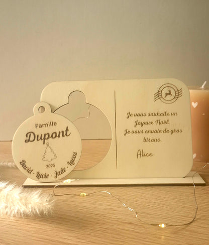 Famille – Boule de Noël Personnalisée