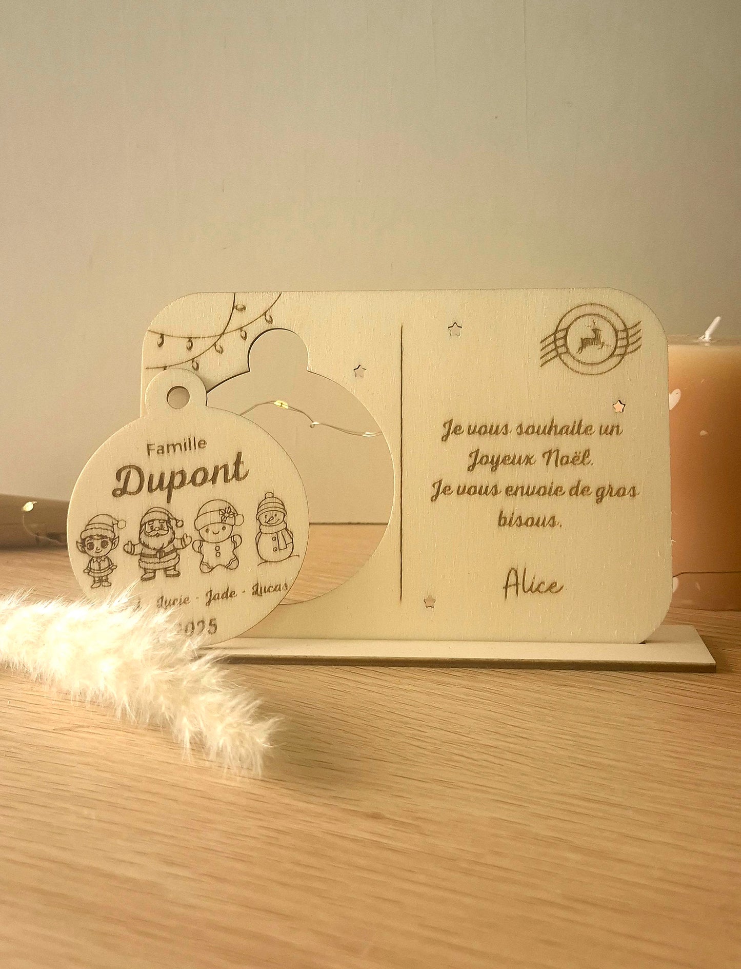 Famille – Boule de Noël Personnalisée