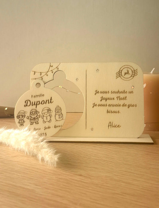 Famille – Boule de Noël Personnalisée