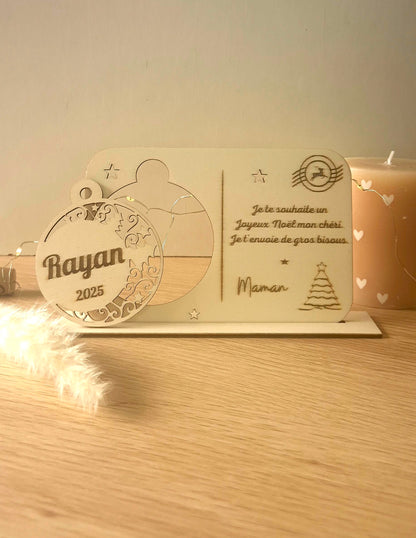 Classique – Boule de Noël Personnalisée à Offrir