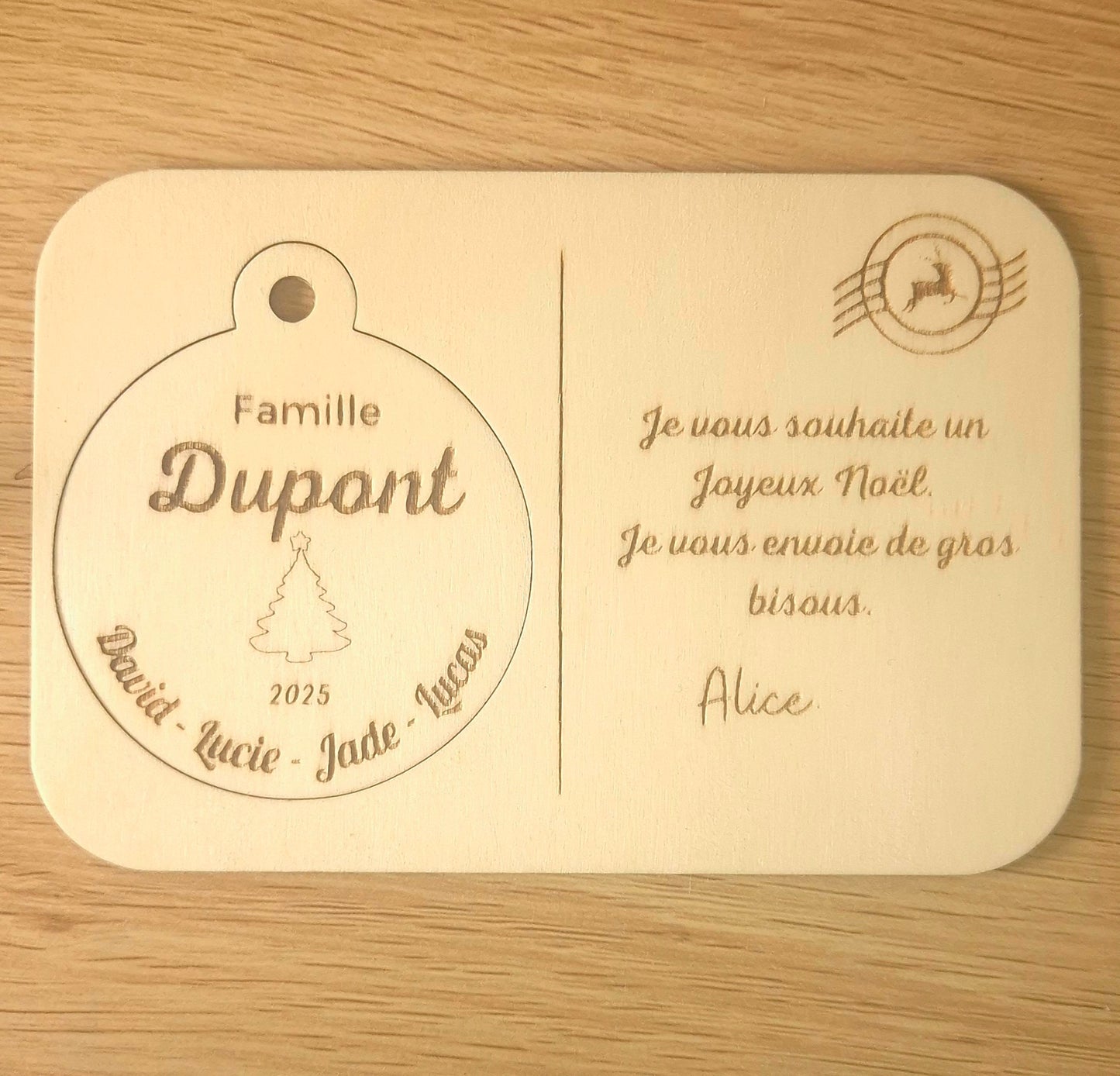 Famille – Boule de Noël Personnalisée