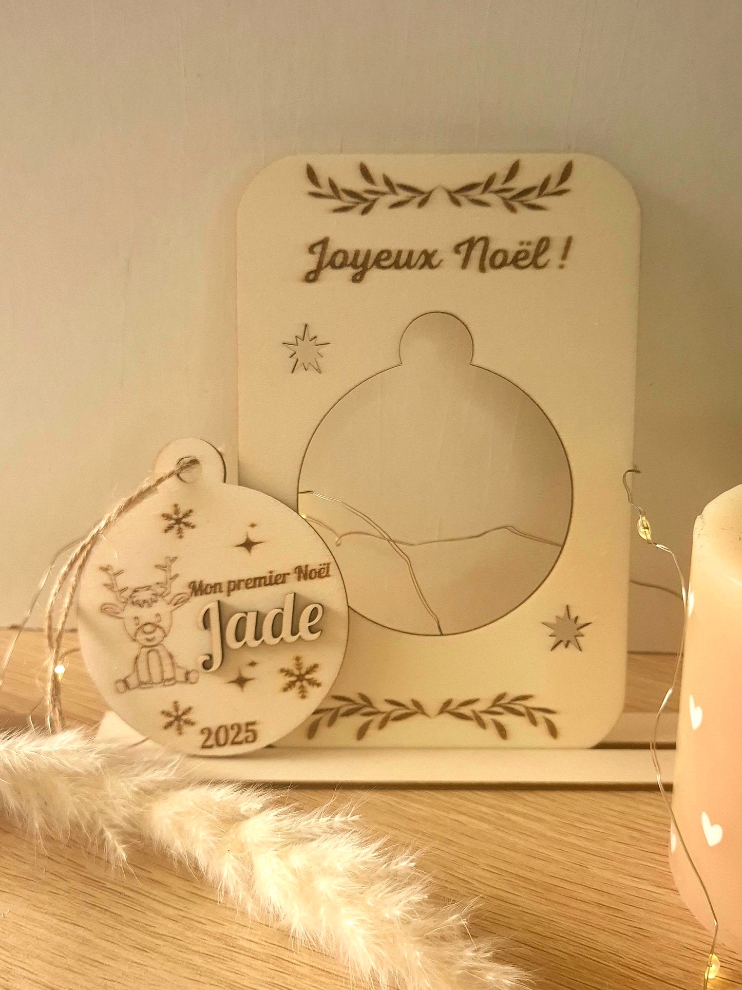 1er Noël Bébé – Boule de Noël Personnalisée