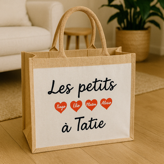 Sac en toile ‘ les petits coeurs’
