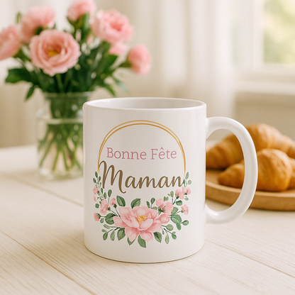 Mug personnalisé Bonne fête Maman