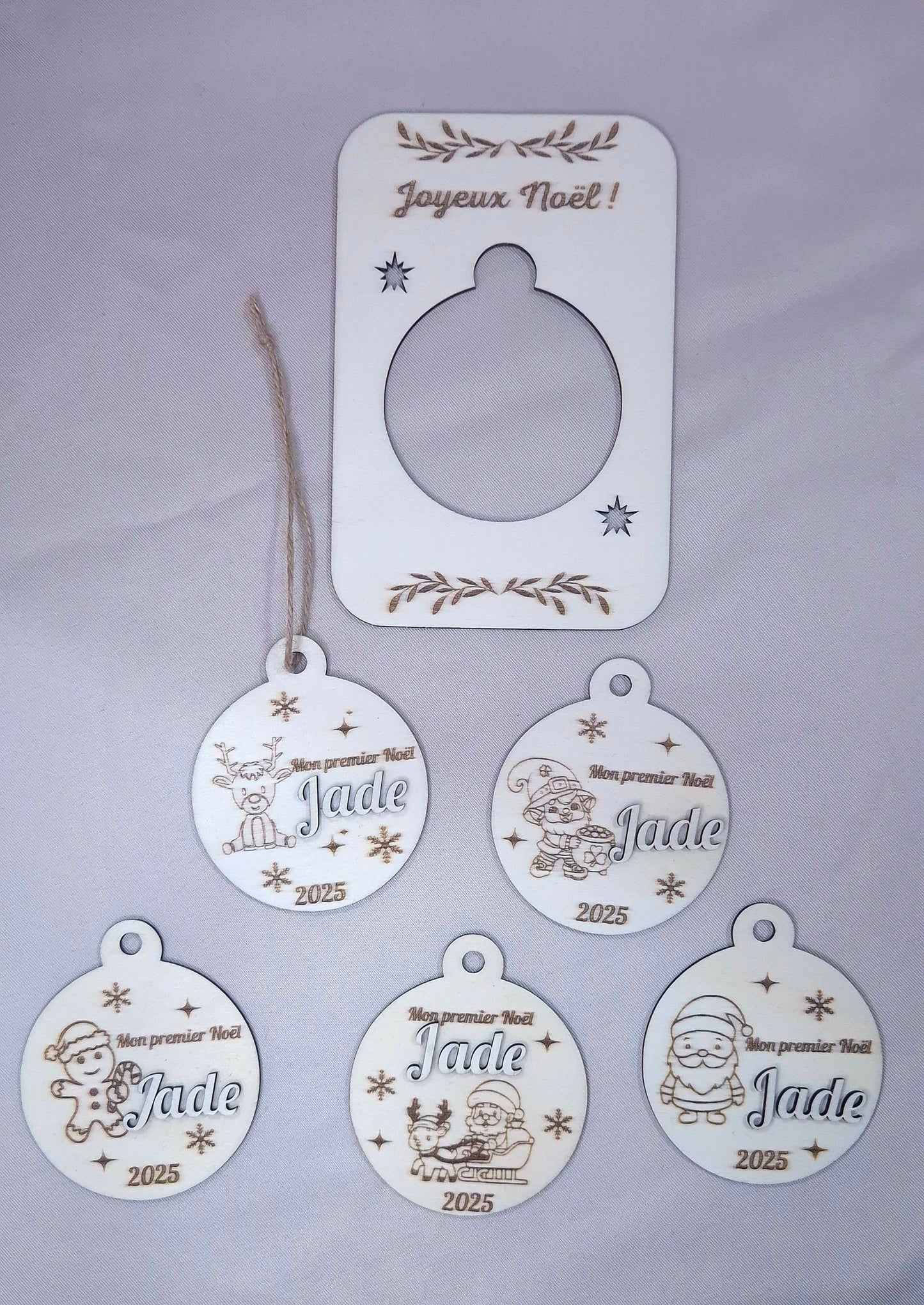 1er Noël Bébé – Boule de Noël Personnalisée